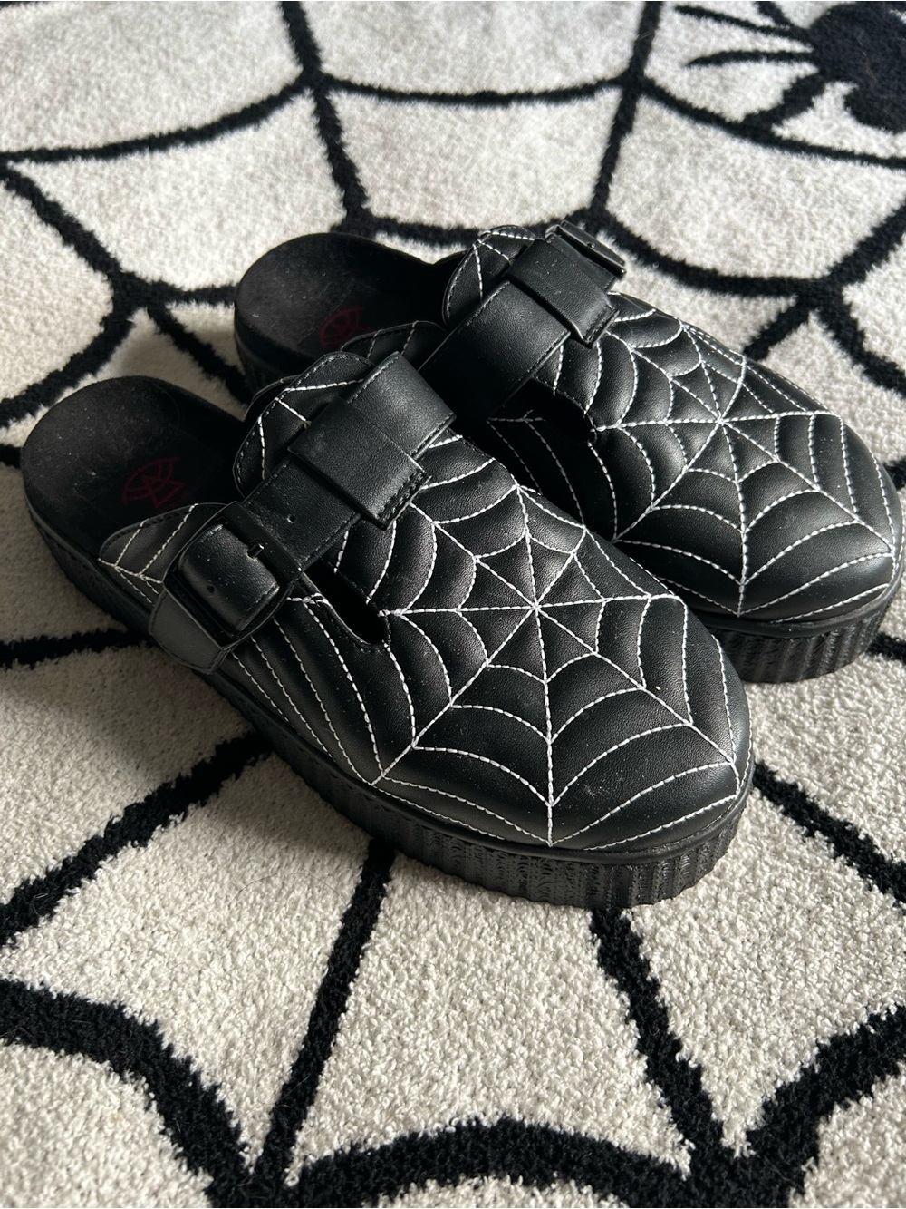Strange Cult Spiderweb Slip-On Clogs